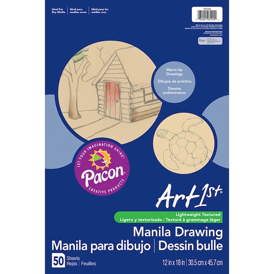 4 Packs: 6 Packs 50 ct. (1,200 total) Art1st&#xAE; Manila Drawing Paper, 12&#x22; x 18&#x22;